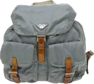 Prada Pre-owned Nylon backpacks - Dames - Vintage Rugzakken - Blauw - ONE Size - Nylon - Vintage
