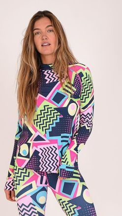 OOSC Saved By The Bell Womens Baselayer Top in Purple at Nordstrom, Size Xx-Large