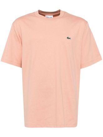 Lacoste logo patch t-shirt - men - Cotton - 5 - Neutrals