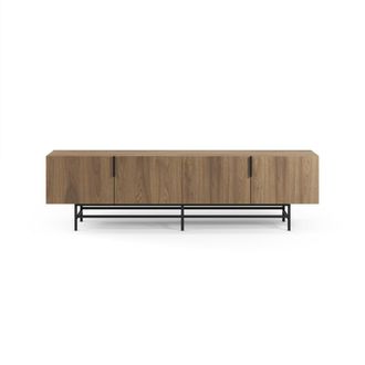 Calicosy Mueble para tv 4 puertas efecto roble oscuro l 200 cm
