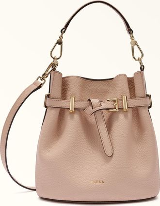 Furla Aura Borsa Mini Anemone Pink Rosa Pelle Di Vitello Granata Keria Donna
