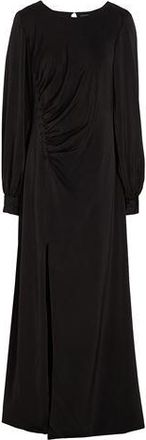 8 by YOOX L/SLEEVE FRONT SLIT MAXI DRESS