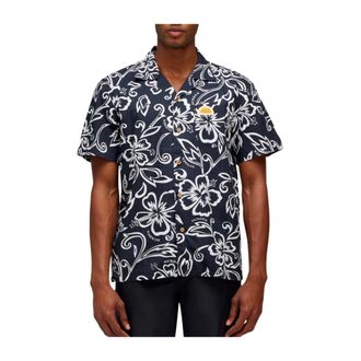 Sundek Vintage Black Hibiscus Shirt - male - Sundek - Short Sleeve Shirts - Multicolor - 2XL - Shirts
