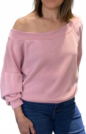 Ariella Off Shoulder Top In Pink