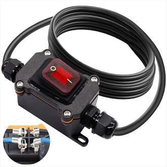 OEM Interruptor Impermeable De Dos Posiciones (encendido/apagado) De Cuatro Pines, 12 V Cc, 20 A, Con Conexi&oacute;n Directa Y Cable Para Exteriores De Calibre 