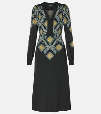 Etro Printed midi dress