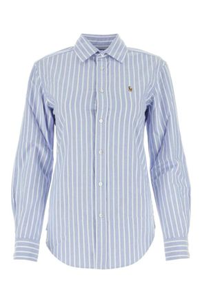 Ralph Lauren Light Blue Stripes Logo Shirt