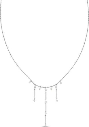 Bony Levy Aviva 18K White Gold Diamond Bar Frontal Necklace at Nordstrom Rack