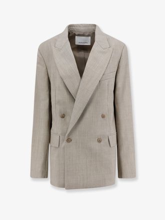 Frankie Shop Blazer doppiopetto Newark in lana vergine m&eacute;lange - THE FRANKIE SHOP - gender_Woman