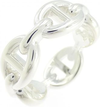 Herm&egrave;s Silver Silver 925 Band Ring (Pre-Owned)