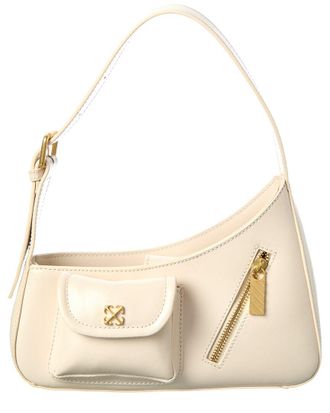 Off-white Jitney Leather Hobo Bag