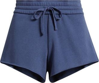 BP. Foldover Fleece Mini Sweat Shorts in Blue Indigo at Nordstrom, Size Xx-Small