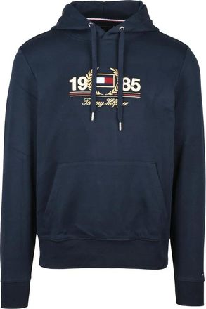 Tommy Hilfiger Blue Cotton Polyester Hoodie