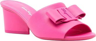 Ferragamo Viva 55Mm Leather Slide