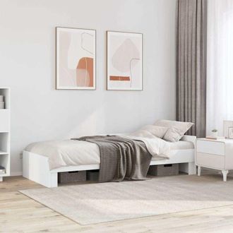 vidaXL Giroletto Bianco 90x190 cm in Legno Multistrato - Vidaxl