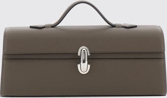 Savette Clutch Symmetry in pelle di vitello a grana con chiusura metallica