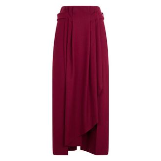 Alberta Ferretti Long Skirt with Waist Belts - female - Alberta Ferretti - Midi Skirts - Pink - S - Skirts