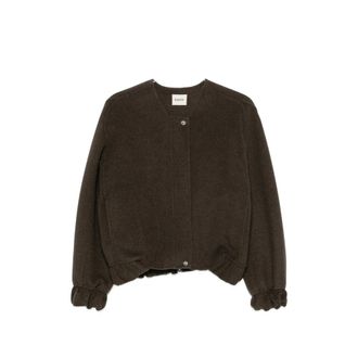 Khaite Elasticated-cuff Bomber Jacket