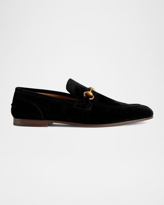 Gucci Men & apos;s Jordaan Suede Bit Loafers