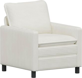 vidaXL Sof&aacute; Crema 76 X 81 X 87,5 Cm Poli&eacute;ster Vidaxl