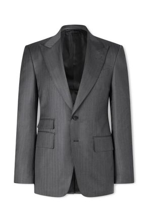 Tom Ford Shelton Wool and Silk-Blend Suit Jacket