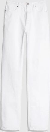 Gucci Washed Cotton Denim Pants, Size 32, White