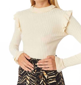 Marie Oliver Womens Tinley Turtleneck Sweater In Whitecap