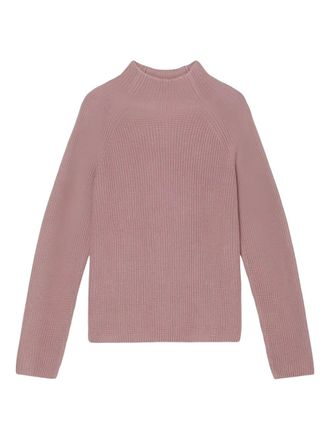 Marc O'Polo Geribbelde trui met hoge hals - Roze