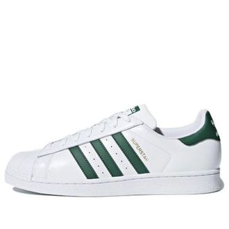 adidas originals Superstar White Dark Green CM8081