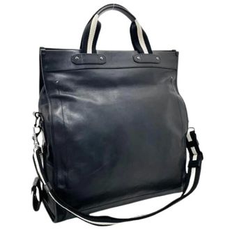 Bally Pre-owned Tote Bags, male, Black, Size: ONE SIZE Pre-owned Leather Tote Bag