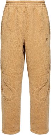 adidas Borg Fleece Teamgeist track pants - men - Recycled Polyester - S - Neutrals