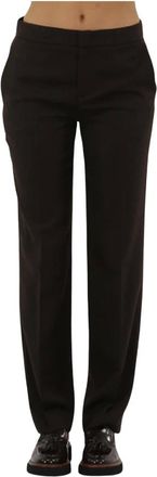 Twinset Pantalones de Pierna Ancha - Trousers - Mujer - Marr&oacute;n - S