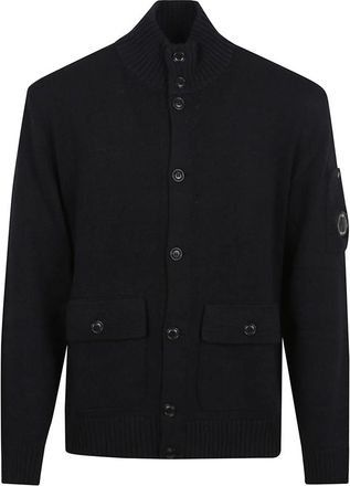 C.P. Company Blauwe Jas voor Mannen Ss 25 - Heren - Vesten - Zwart - XL - Katoen - Truien & Vesten
