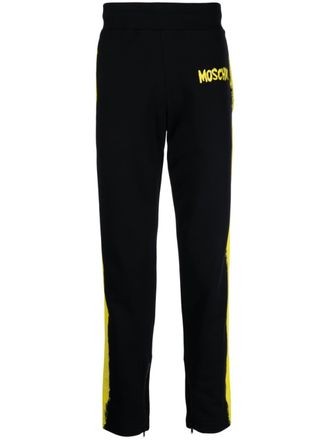 Moschino logo-print track pants - Black