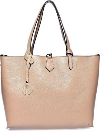 Isabella Rhea Beige Rundleer Tas
