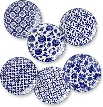 Certified International Madison Set Of 6 Canape Plates