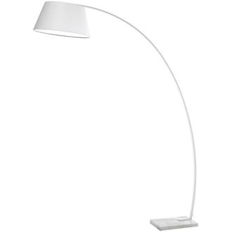 Oresteluchetta Lampada da terra in metallo bianca cm. H.205 x L.160 x P.50