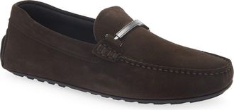 BOSS Noel Leather Loafer in Dark Brown at Nordstrom Rack, Size 11Us / 10Uk