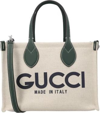 Gucci Cotton gucci-bags - Dames - Shoppers - Beige - ONE Size - Katoen - Tassen