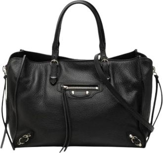 Balenciaga Pre-owned Vintage Tote Bag - Dames - Vintage Shopper - Zwart - ONE Size - Leer - Vintage