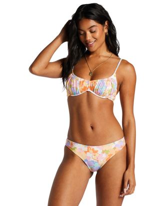 Billabong Bikini-Hose BILLABONG Paradise Cove Cocoa, Damen, Gr. XL, US-Gr&ouml;ssen, bunt (multi), 85% Polyester, 15% Elasthan, Badehosen Bikini-Hose