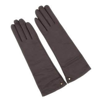 Gianni Chiarini Nappa Leather Gloves - female - Gianni Chiarini - Gloves - Brown - M - Accessories