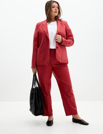 Contemporaine Womens Stretch satiny Universal pant Fit: Semi-slim leg, mid rise