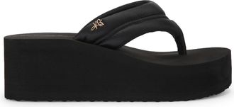 Kurt Geiger Womens Reagan Sandals - Black Fabric - Size UK 6