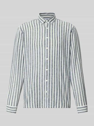 Lindbergh Lindbergh Relaxed Fit Freizeithemd mit Button-Down-Kragen in Marine, Gr&ouml;&szlig;e XXXL