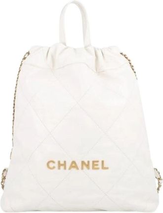 Chanel Pre-owned Vintage Handbag - Dames - Vintage Rugzakken - Wit - ONE Size - Vintage