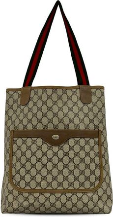 Gucci Pre-owned Gucci GG Supreme Plus Web Tote Ladies D5Z2ZCLZSLI7KHYT