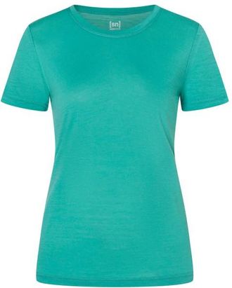 super.natural Midsummer Tee Merinoshirt f&uuml;r Damen | t&uuml;rkis