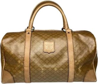 Celine Pre-owned Weekend Bags, female, Brown, Size: ONE SIZE Pre-owned Leather Weekend Bag