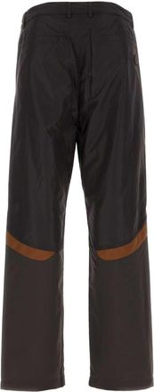 Moncler Nylon Color-Block Trousers - Gray